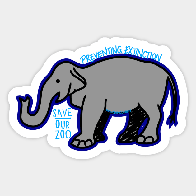 Day 16- Asian Elephant Sticker by CelticDragoness